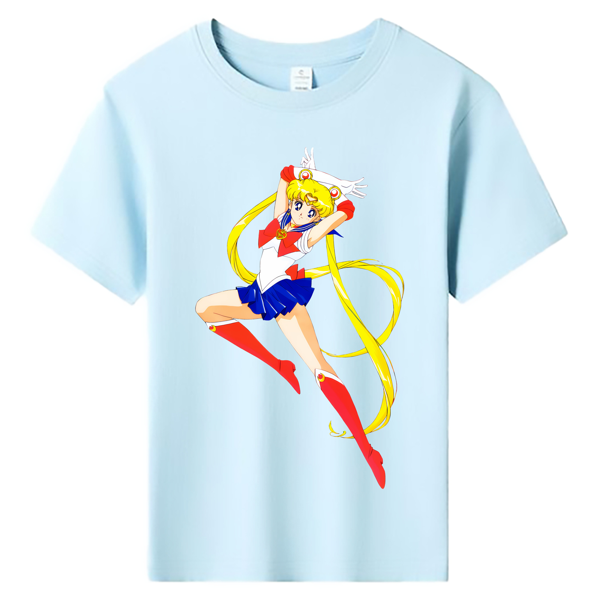 （画像用） 美少女戦士セーラームーン 月野 うさぎ つきの うさぎ Sailor Moon Tsukino Usagi 綿100％キッズTシャツ（フロントプリント）